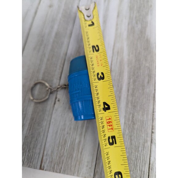 Barrel Of Monkeys Keychain Toy With 12 Red Monkeys By Hasbro Basic Fun Blue Plas - Picture 8 of 9